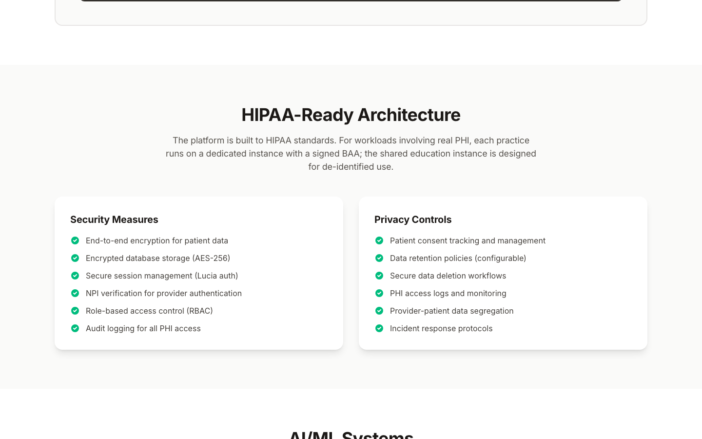 Digital Wellness Academy security and privacy architecture: HIPAA-compliant mental health platform with encryption and access controls